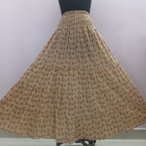 High Quality Cotton Maxi Skirt for Women Long Screen Printed Waist Sewing Pattern Design for Smoking ODM Supply