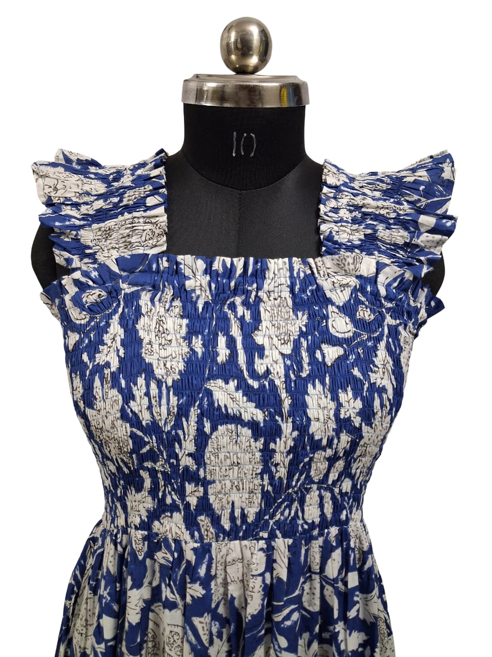 Jaipuri Floral Printed Maxi Dress - Image 3